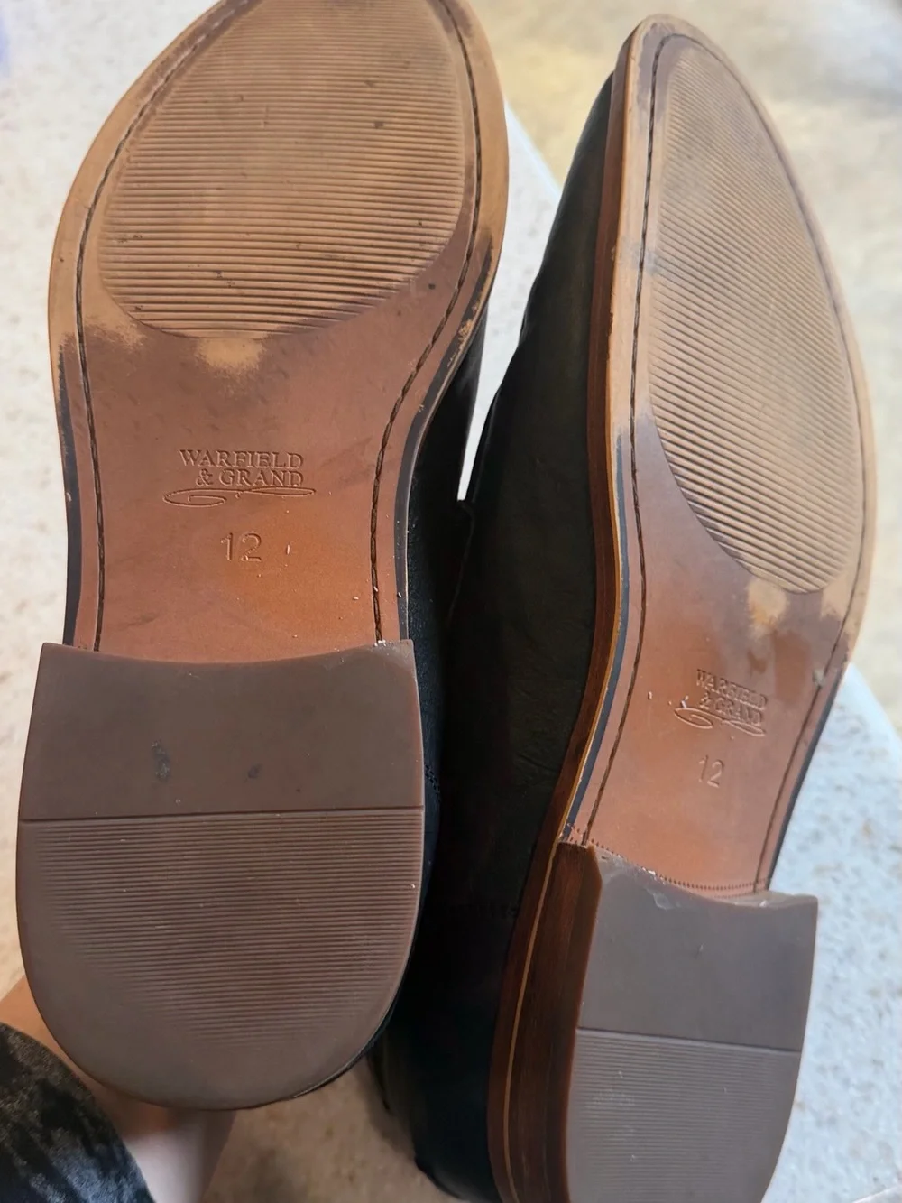 Warfield & Grand Black Leather Bit Loafers